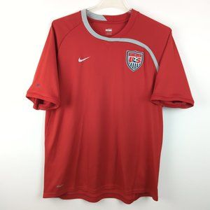 Red US Soccer Nation Team Dri-Fit training jersey - USMNT -  XL